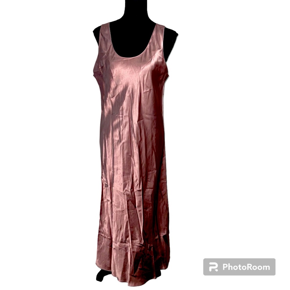 Modern Citizen pink satin sleeveless dress